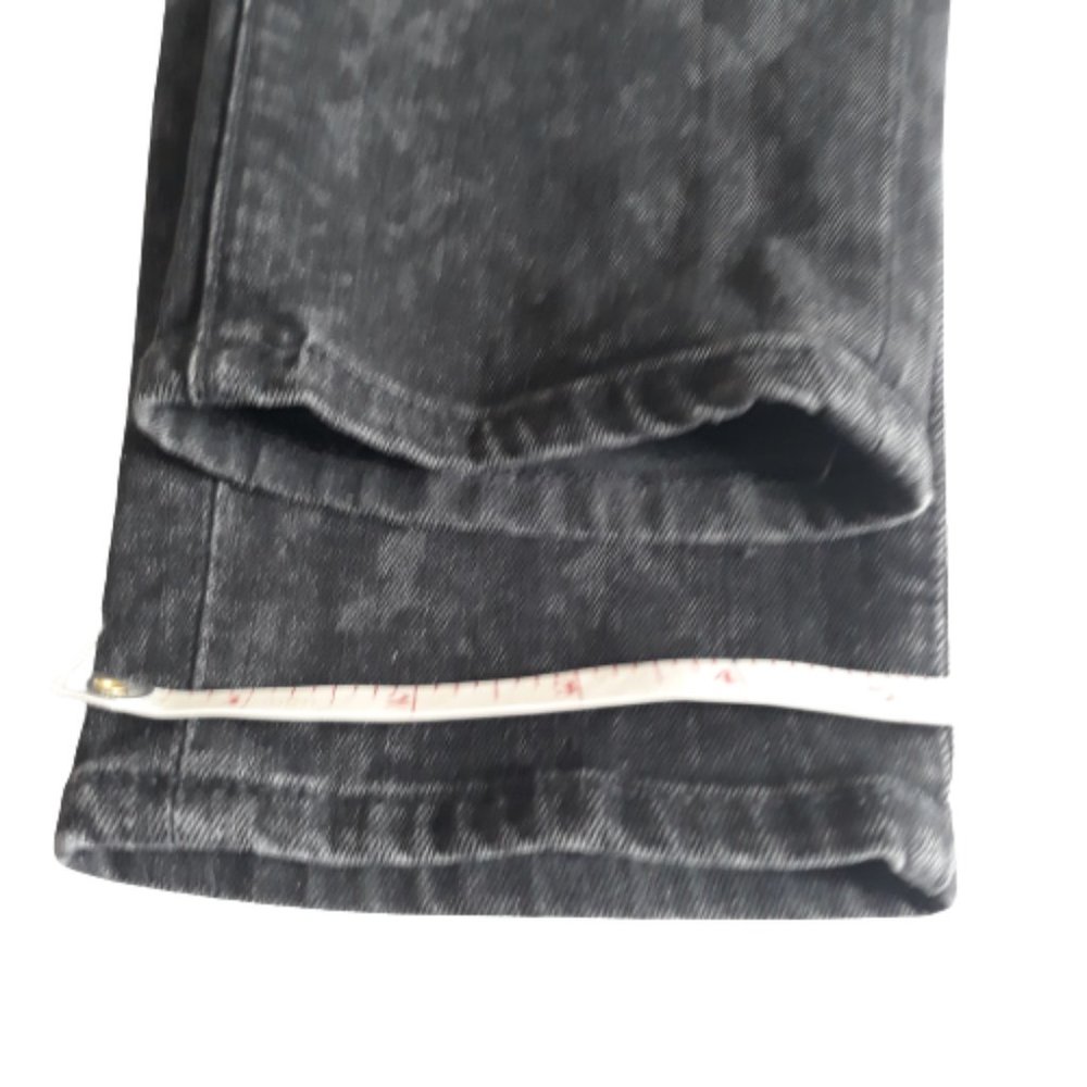 Vince Floral Black Dylan-Ankle Denim Skinny Mid Rise Jeans Size 31 - Picture 14 of 14